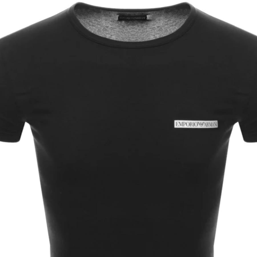 Alternative Image for ProductEmporio Armani Lounge Crew Neck T Shirt Black2